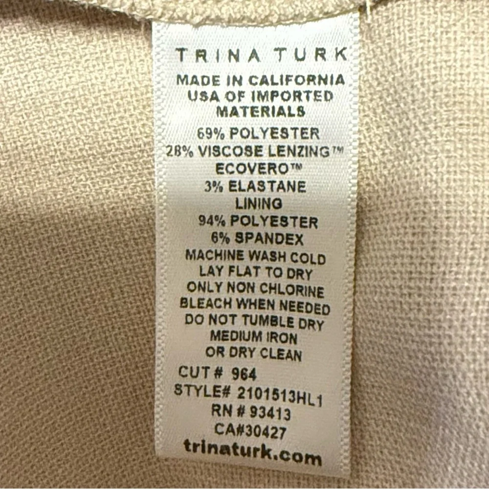Trina Turk Tan Hermosa Dressy Casual Shorts • 4 - Picture 6 of 7